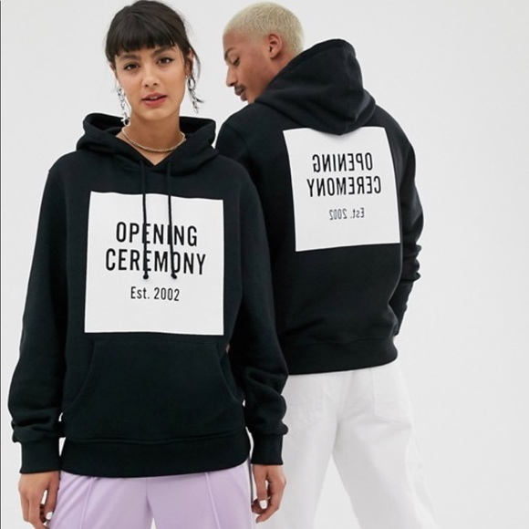 NWT Opening Ceremony box logo Hoodie - Picture 5 of 11